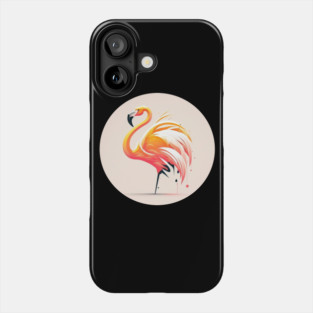 Pink Flamingo Minimal, Love Flamingos Phone Case
