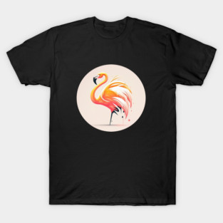 Pink Flamingo Minimal, Love Flamingos T-Shirt