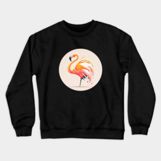 Pink Flamingo Minimal, Love Flamingos Crewneck Sweatshirt