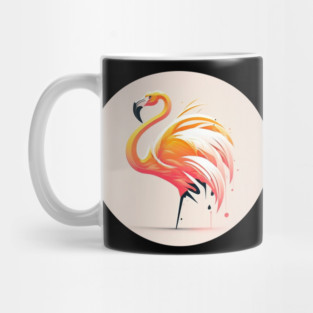 Pink Flamingo Minimal, Love Flamingos Mug