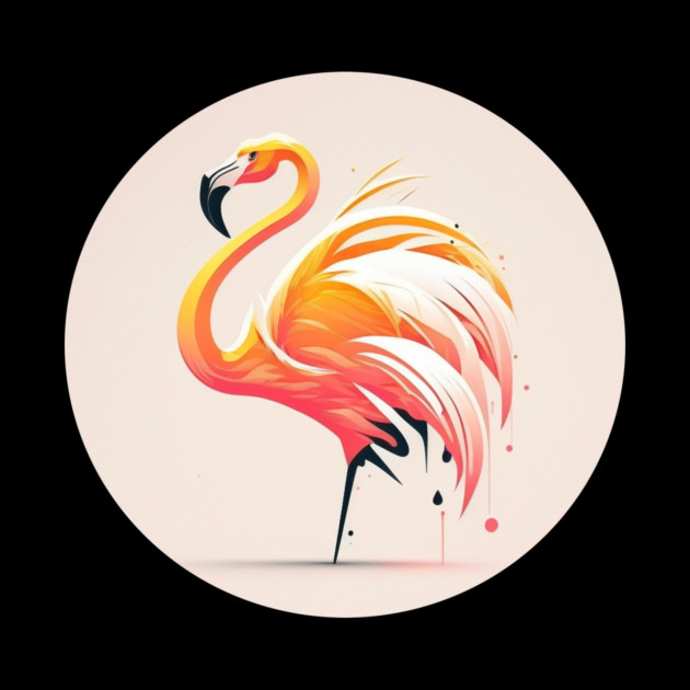 Pink Flamingo Minimal, Love Flamingos by logiamerch