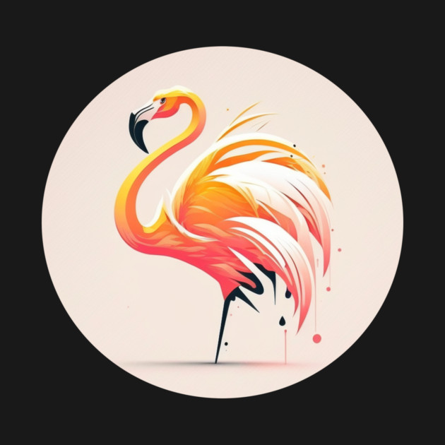Pink Flamingo Minimal, Love Flamingos by logiamerch