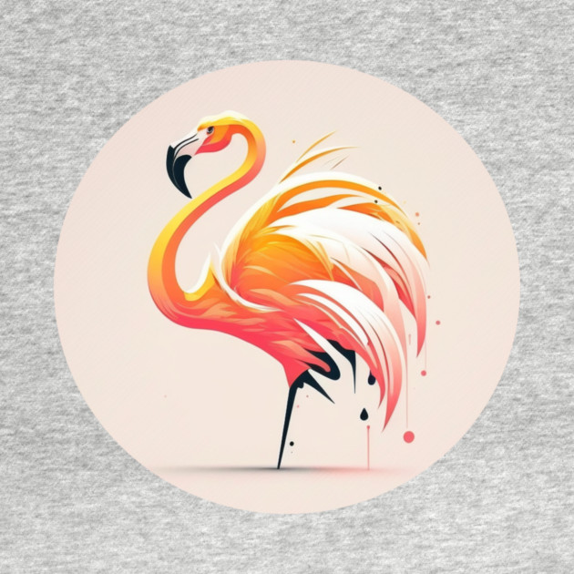 Pink Flamingo Minimal, Love Flamingos by logiamerch