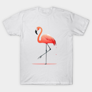 Pink Flamingo Minimal, Love Flamingos T-Shirt