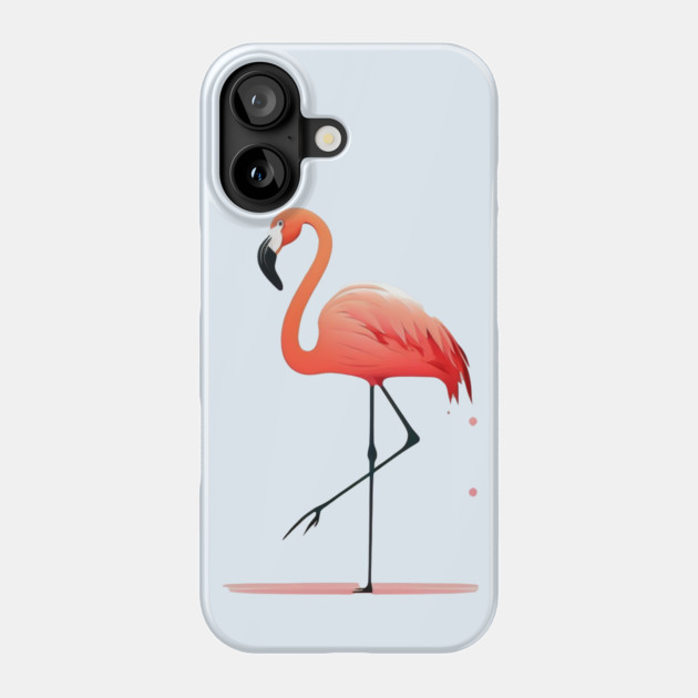 Pink Flamingo Minimal, Love Flamingos Phone Case by logiamerch