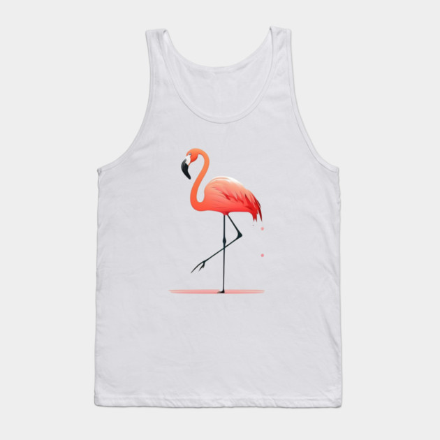 Pink Flamingo Minimal, Love Flamingos Tank Top by logiamerch