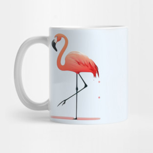 Pink Flamingo Minimal, Love Flamingos Mug