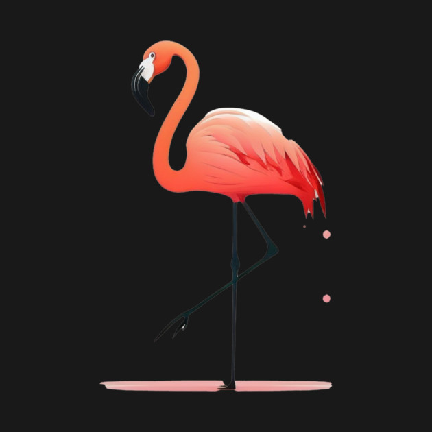 Pink Flamingo Minimal, Love Flamingos by logiamerch