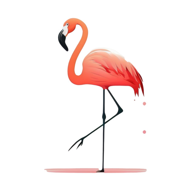 Pink Flamingo Minimal, Love Flamingos by logiamerch