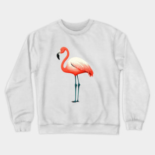 Pink Flamingo Art, Love Flamingos Crewneck Sweatshirt