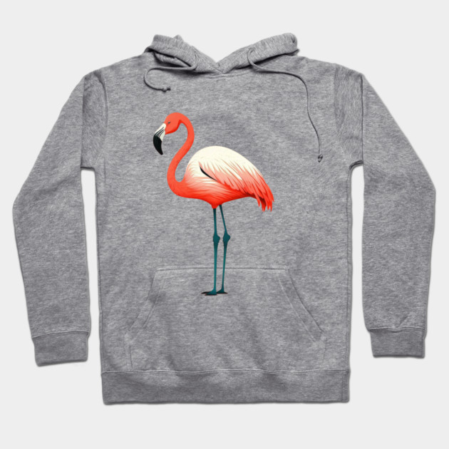 Pink Flamingo Art, Love Flamingos Hoodie by logiamerch