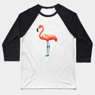 Pink Flamingo Art, Love Flamingos Baseball T-Shirt