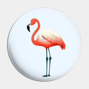 Pink Flamingo Art, Love Flamingos Pin