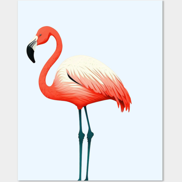 Pink Flamingo Art, Love Flamingos Wall Art by logiamerch