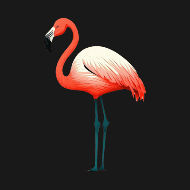 Pink Flamingo Art, Love Flamingos by logiamerch