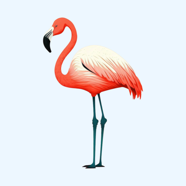 Pink Flamingo Art, Love Flamingos by logiamerch