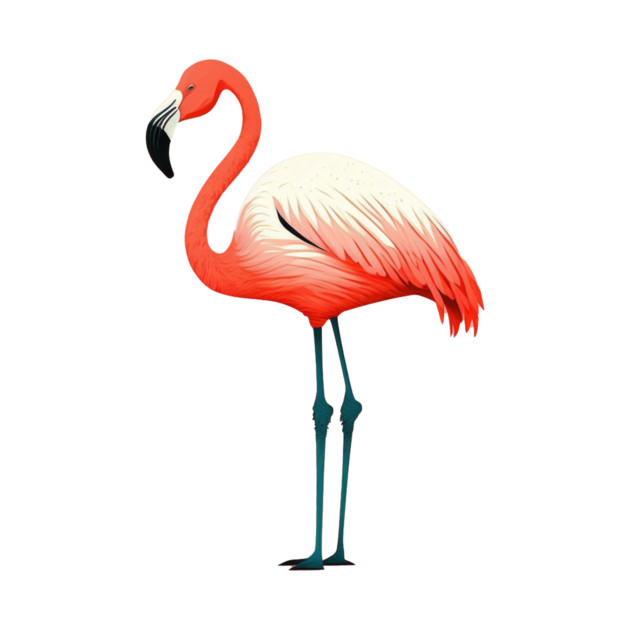 Pink Flamingo Art, Love Flamingos by logiamerch