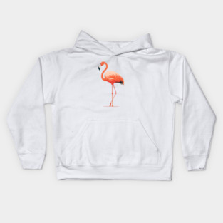 Pink Flamingo Art, Love Flamingos Kids Hoodie
