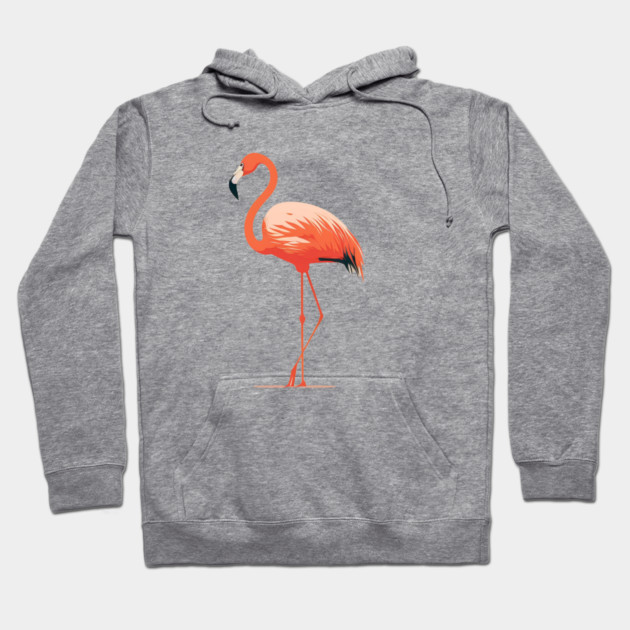Pink Flamingo Art, Love Flamingos Hoodie by logiamerch