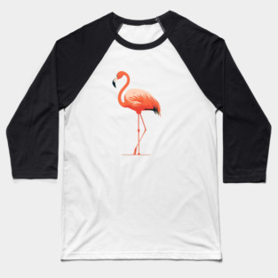 Pink Flamingo Art, Love Flamingos Baseball T-Shirt