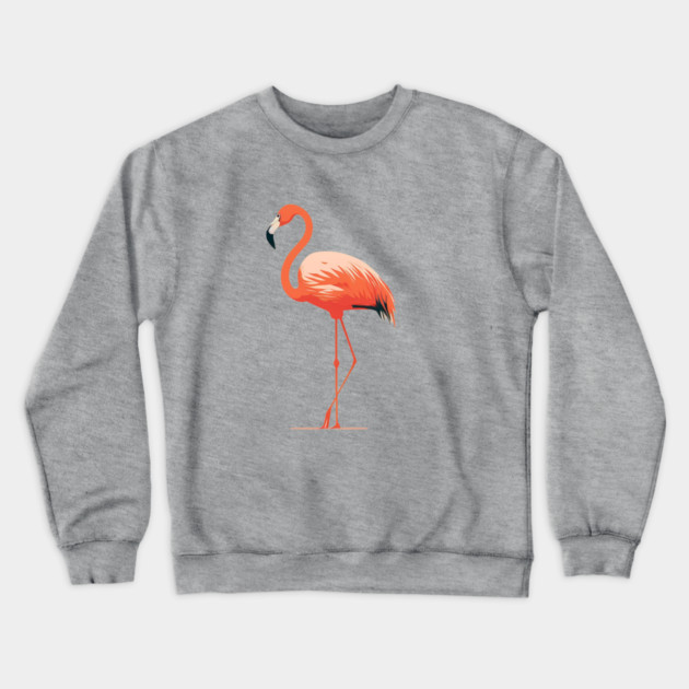 Pink Flamingo Art, Love Flamingos Crewneck Sweatshirt by logiamerch