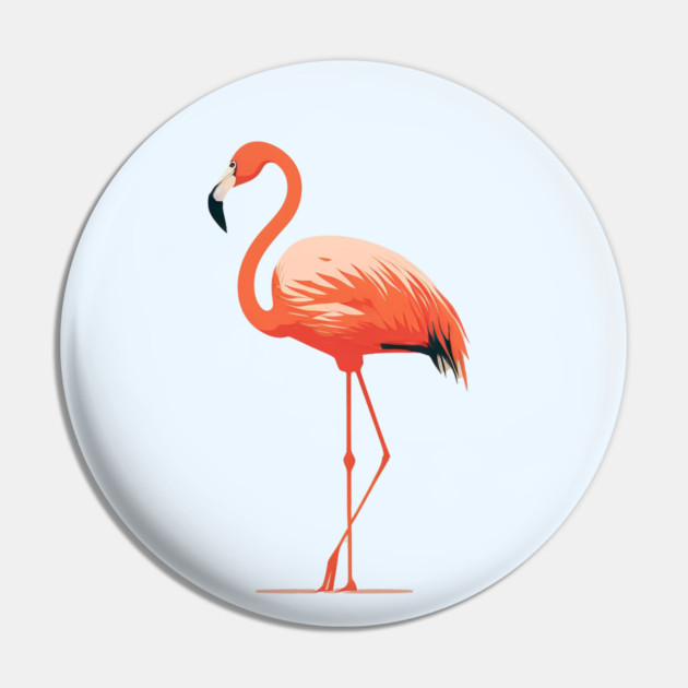 Pink Flamingo Art, Love Flamingos Pin by logiamerch