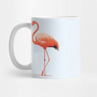 Pink Flamingo Art, Love Flamingos Mug