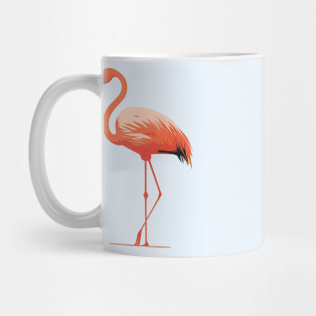 Pink Flamingo Art, Love Flamingos by logiamerch