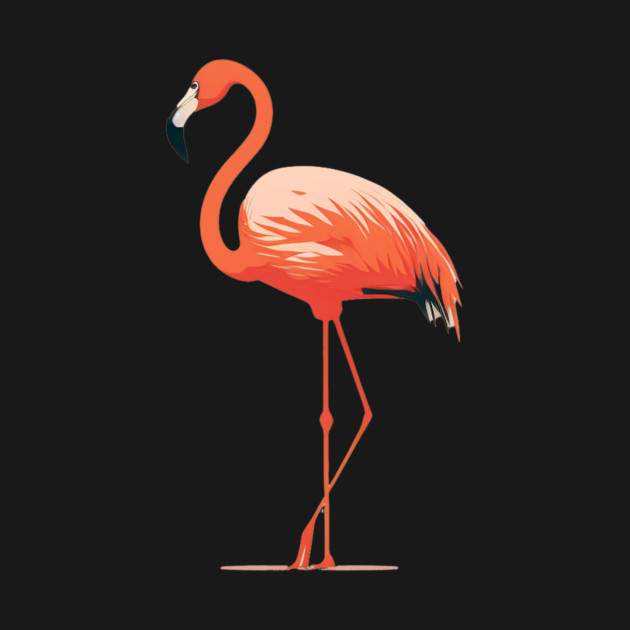 Pink Flamingo Art, Love Flamingos by logiamerch
