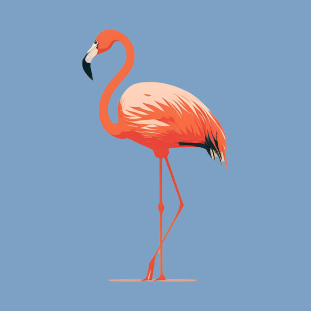 Pink Flamingo Art, Love Flamingos by logiamerch