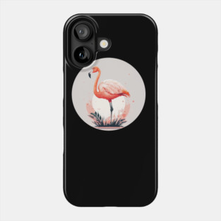 Pink Flamingo Artwork, Love Flamingos Phone Case