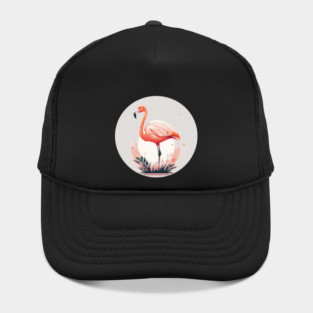 Pink Flamingo Artwork, Love Flamingos Hat