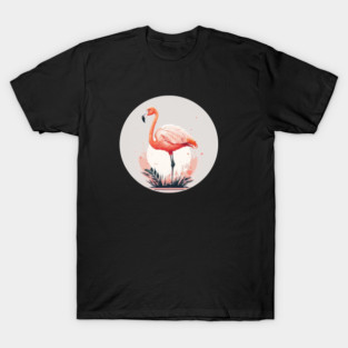 Pink Flamingo Artwork, Love Flamingos T-Shirt