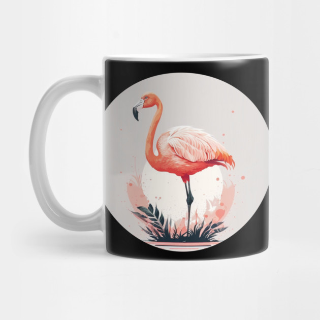 Pink Flamingo Artwork, Love Flamingos by logiamerch