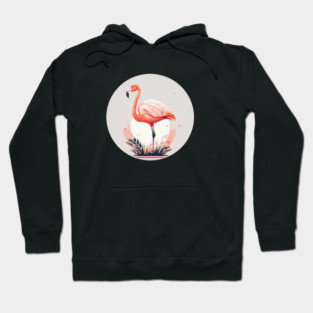 Pink Flamingo Artwork, Love Flamingos Hoodie