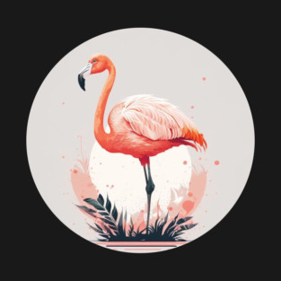 Pink Flamingo Artwork, Love Flamingos T-Shirt