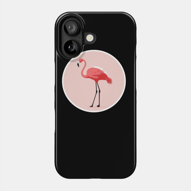 Pink Flamingo Minimal, Love Flamingos Phone Case by logiamerch