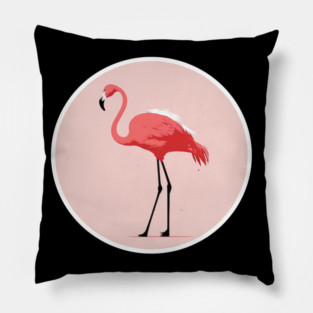 Pink Flamingo Minimal, Love Flamingos Pillow