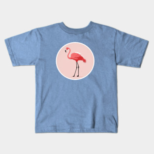 Pink Flamingo Minimal, Love Flamingos Kids T-Shirt