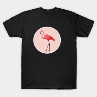 Pink Flamingo Minimal, Love Flamingos T-Shirt