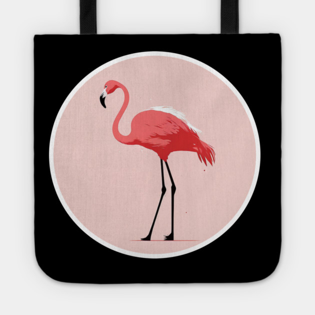 Pink Flamingo Minimal, Love Flamingos Tote by logiamerch