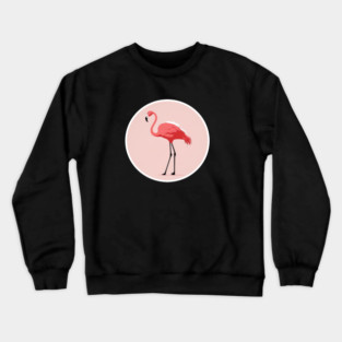Pink Flamingo Minimal, Love Flamingos Crewneck Sweatshirt