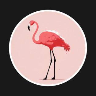 Pink Flamingo Minimal, Love Flamingos T-Shirt