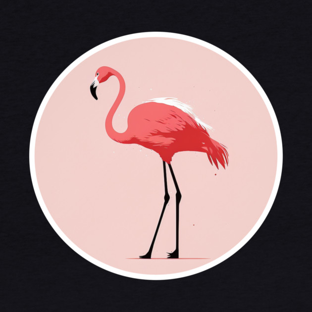 Pink Flamingo Minimal, Love Flamingos by logiamerch
