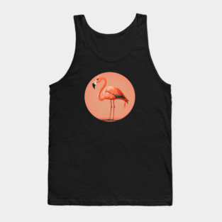 Pink Flamingo Artwork, Love Flamingos Tank Top