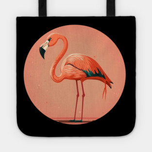 Pink Flamingo Artwork, Love Flamingos Tote