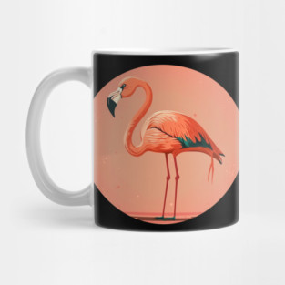 Pink Flamingo Artwork, Love Flamingos Mug