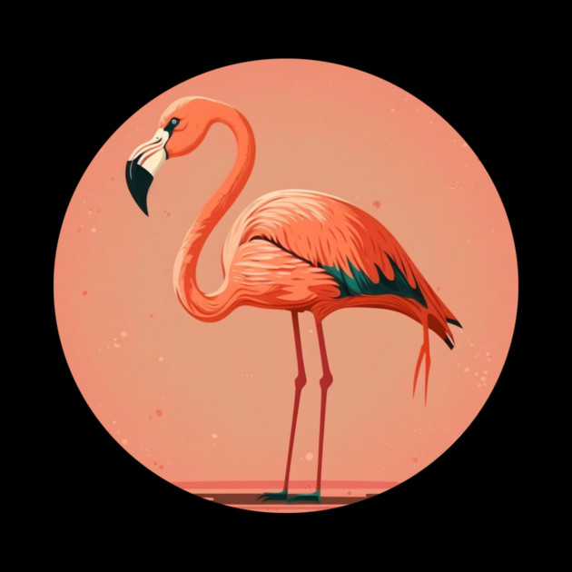 Pink Flamingo Artwork, Love Flamingos by logiamerch