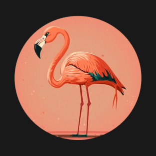 Pink Flamingo Artwork, Love Flamingos T-Shirt