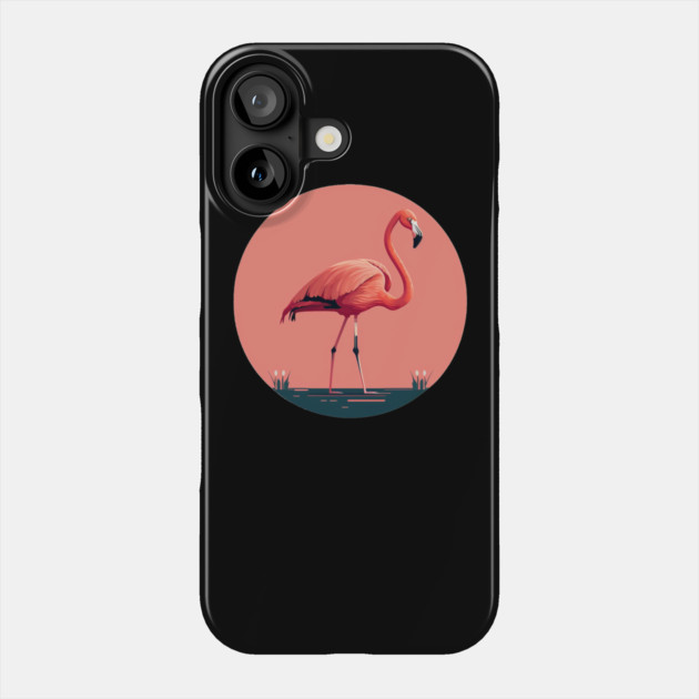 Pink Flamingo Artwork, Love Flamingos Phone Case by logiamerch